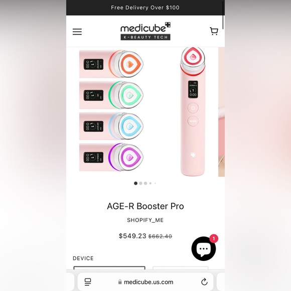 Medicube AGE R BOOSTER PRO PINK brand new still sealed - Picture 1 of 5
